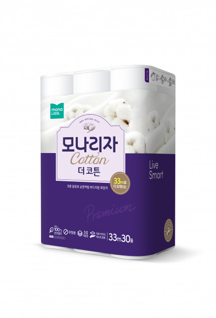 모나리자, 코튼 함유 화장지 ‘모나리자 더코튼’ 홈앤쇼핑 단독 출시